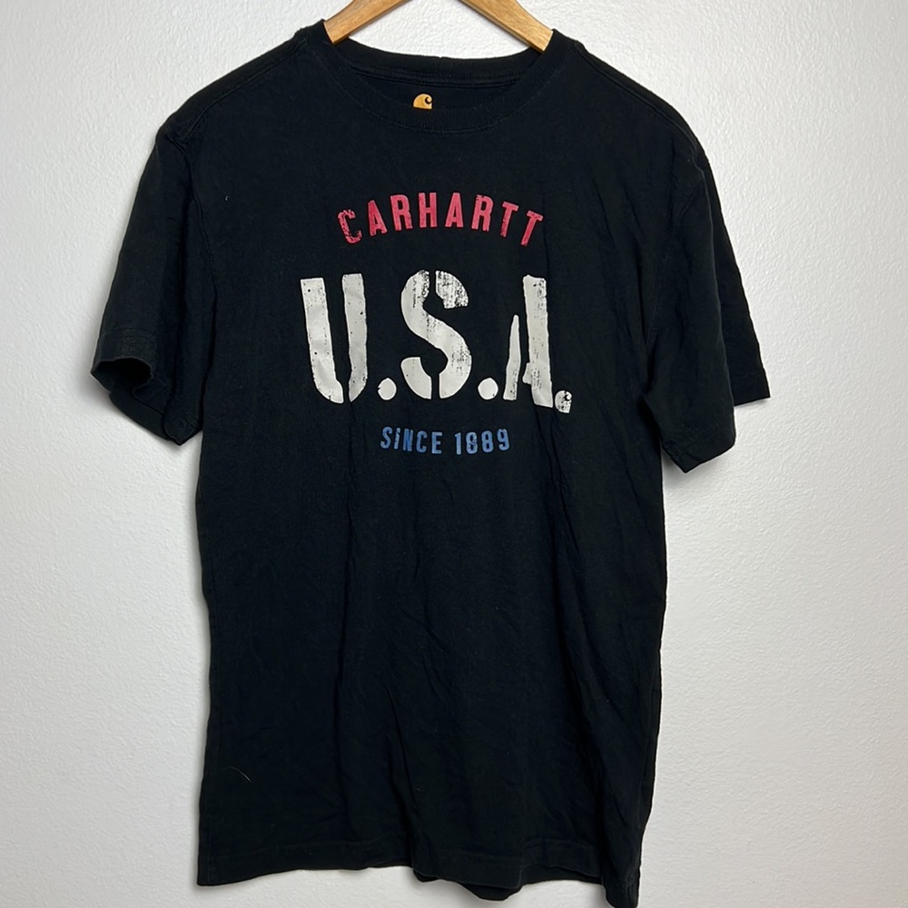 Carhartt Black USA T-shirt - Picture 2 of 7